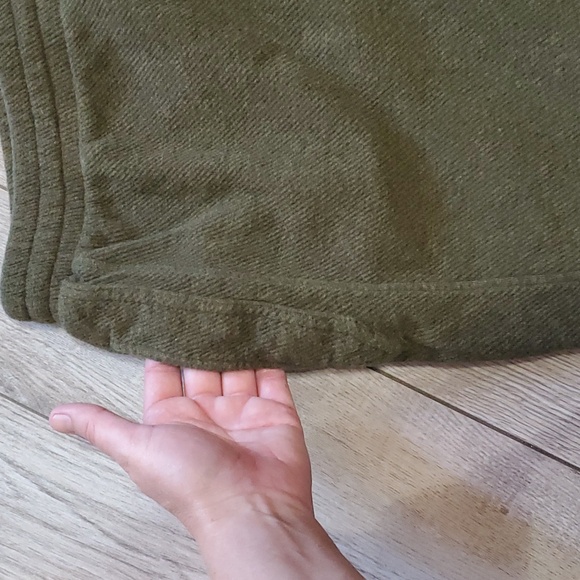 Wrap London Mélange Cotton Panelled Joggers in Forest Green - Picture 7 of 9